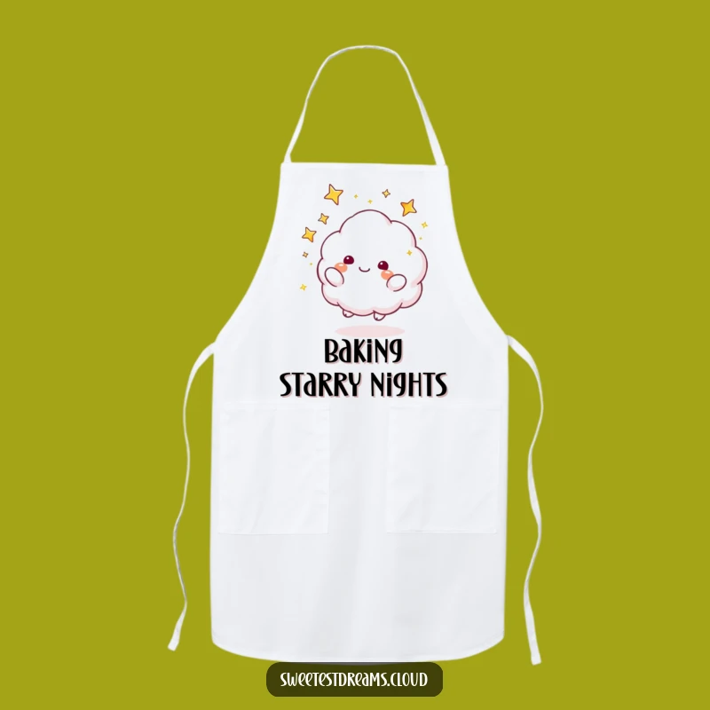 Funny Cloud Stars Apron: Cook with Cosmic Magic, Hilarious Funny Gift for Star Chefs