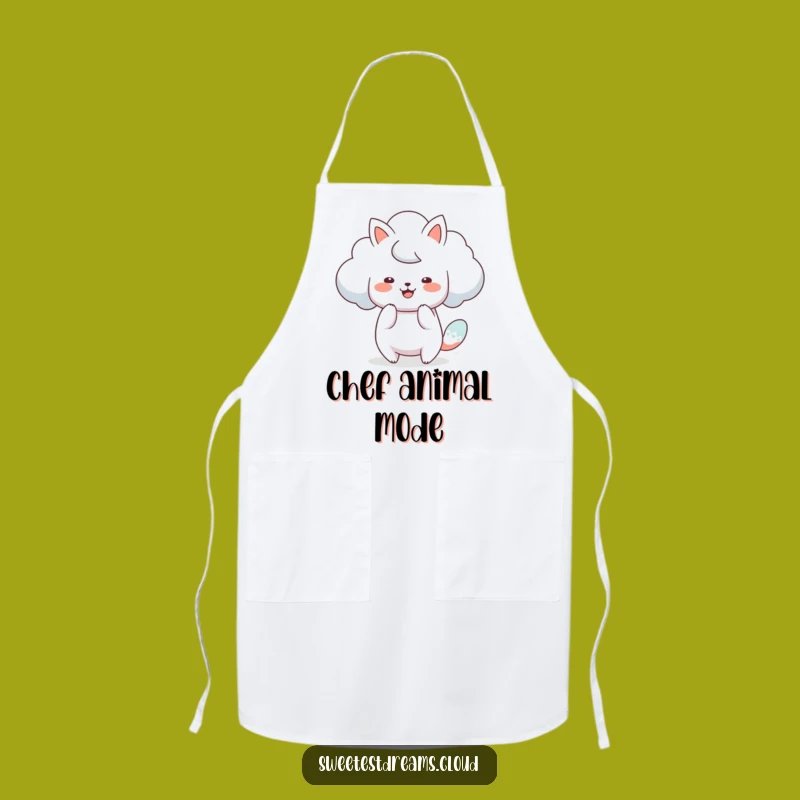 Funny Artist Cloud Apron: Cook with Creative Flair!