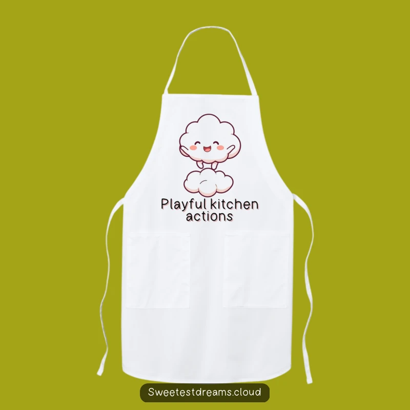 Funny Cloud Bouncing Apron: Cook with Joyful Energy