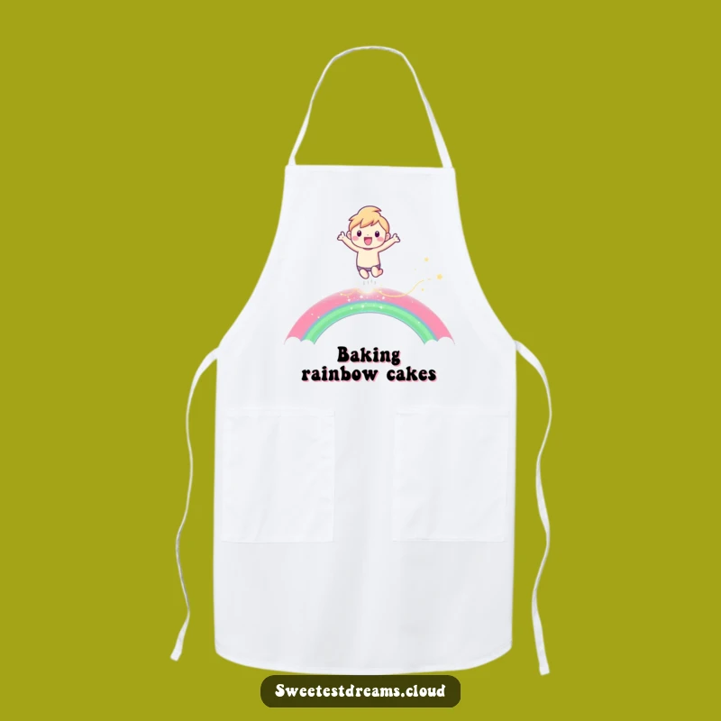 Funny Rainbow Leaper Apron: Chef Character Fun, Hilarious Funny Gift