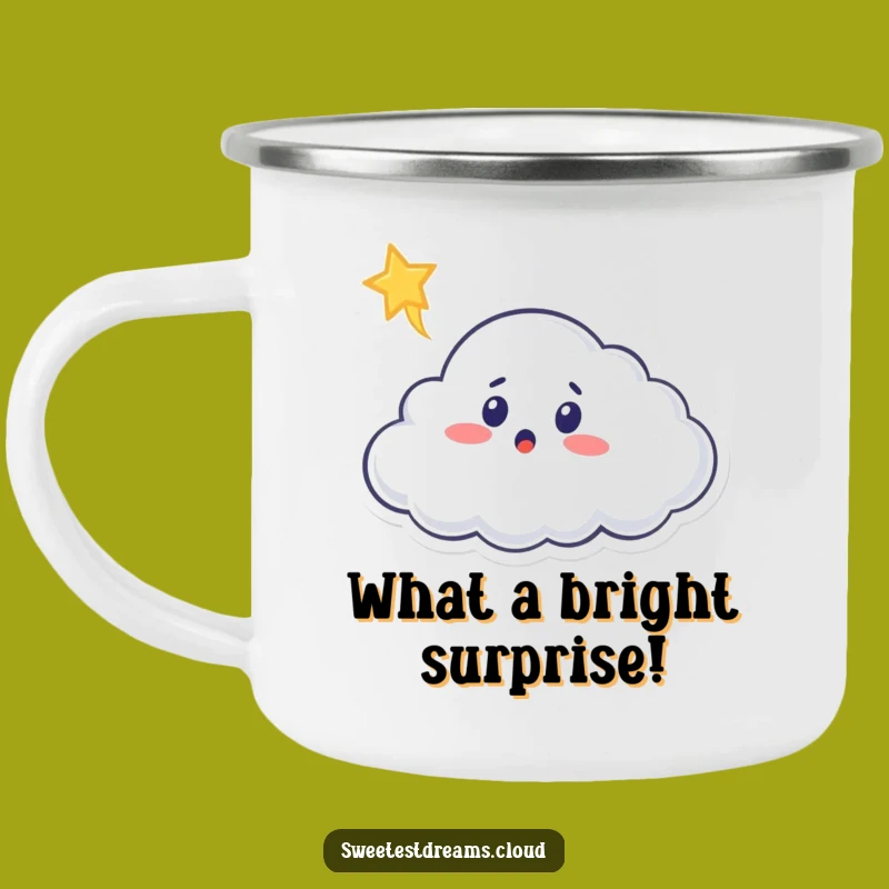 Funny Cloud Camping Mug: Stellar Surprises on the Go, Gift!