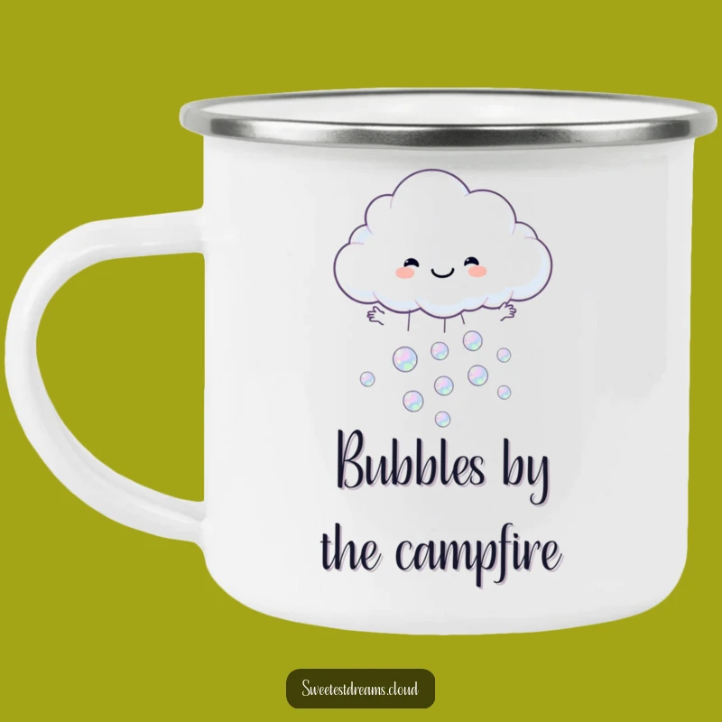 Funny Cloud Catching Bubbles Camping Mug - Sip Joyfully Outdoors