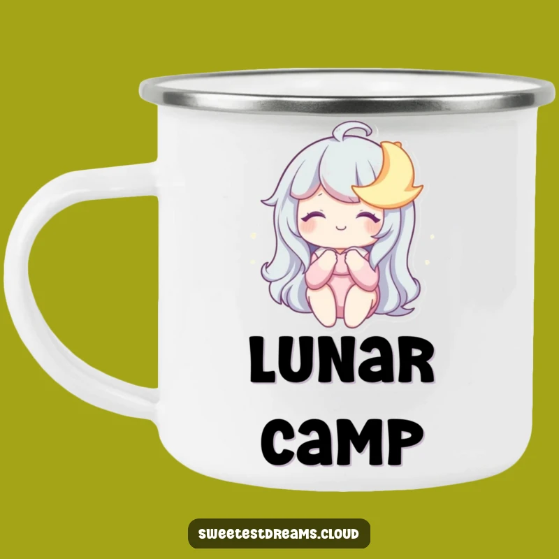 Funny Dreamy Moon Camping Mug: Nighttime Adventures, The Ultimate Outdoorsy Funny Gift