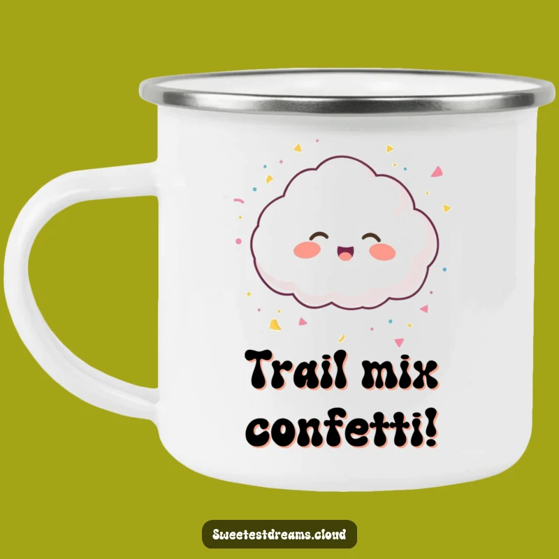 Funny Giggling Cloud Camping Mug - Festive Outdoor Fun, Great Funny Gift