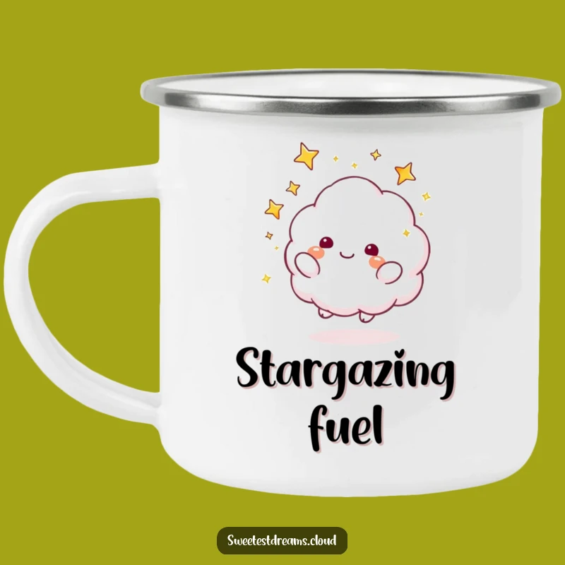 Funny Cloud Stars Camping Mug: Enjoy Starlight with Playful Cloud, Ideal Funny Gift