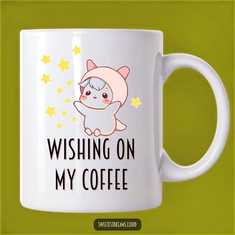 Funny Kawaii Star Toss Mug: Magical Night Sky Character Gift