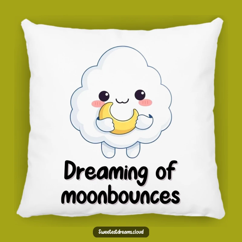 Funny Cloud Moon Toy Pillow: Cozy Celestial Character Accent Gift