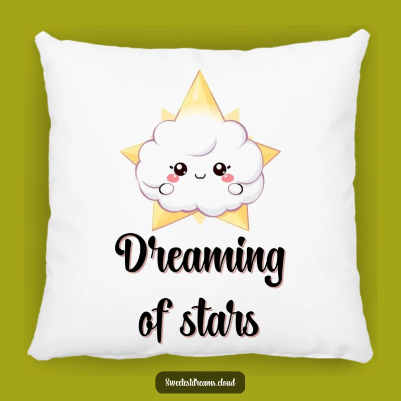 Funny Cloud Peeking Star Pillow - Cozy Celestial Accent