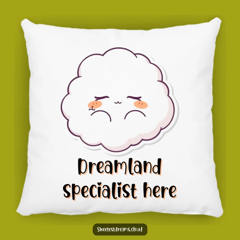 Funny Dreaming Cloud Pillow: Cozy Gift for Peaceful Sleep