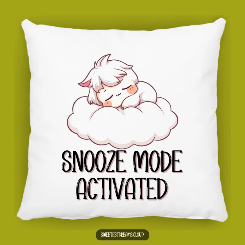 Funny Sleep Cloud Pillow: Soft Serene Character Comfort, Adorable Funny Gift