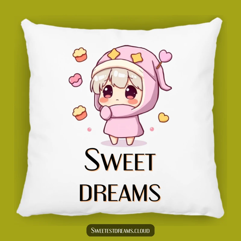 Funny Sweet Dreams Pillow: Cozy Comfort, Adorable Funny Gift for Treat Lovers