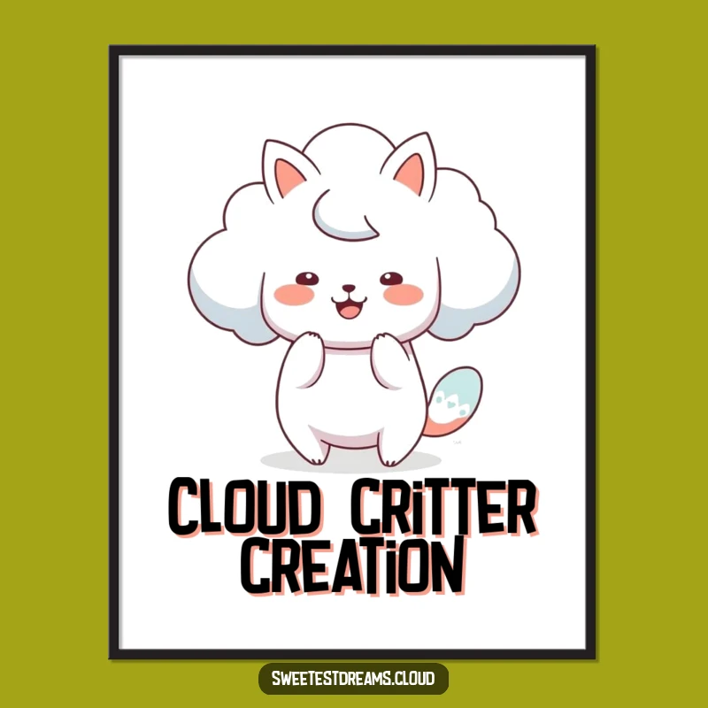 Funny Cloud Animal Digital Art: Instant Artistic Decor!