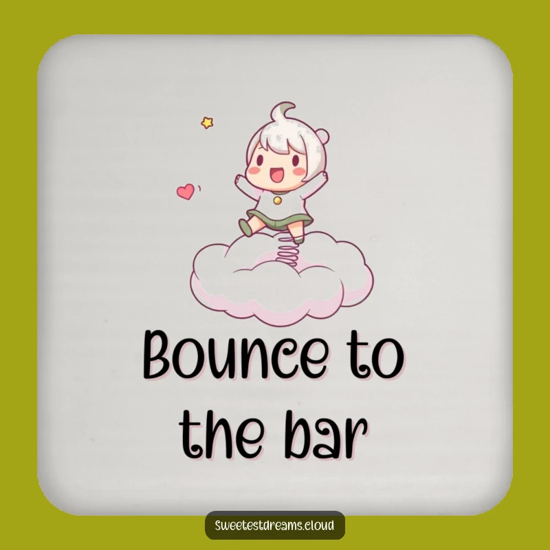 Funny Cloud Bouncer Coaster: Protect Surfaces with a Playful Character
