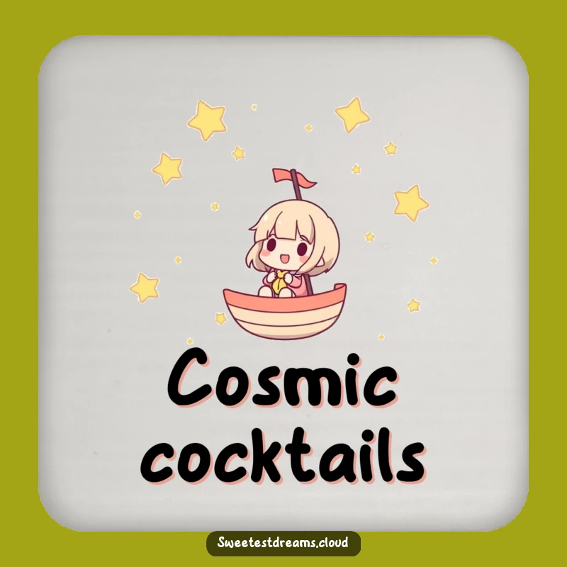 Funny Star Sailor Coaster Set: Protect Surfaces with Celestial Charm