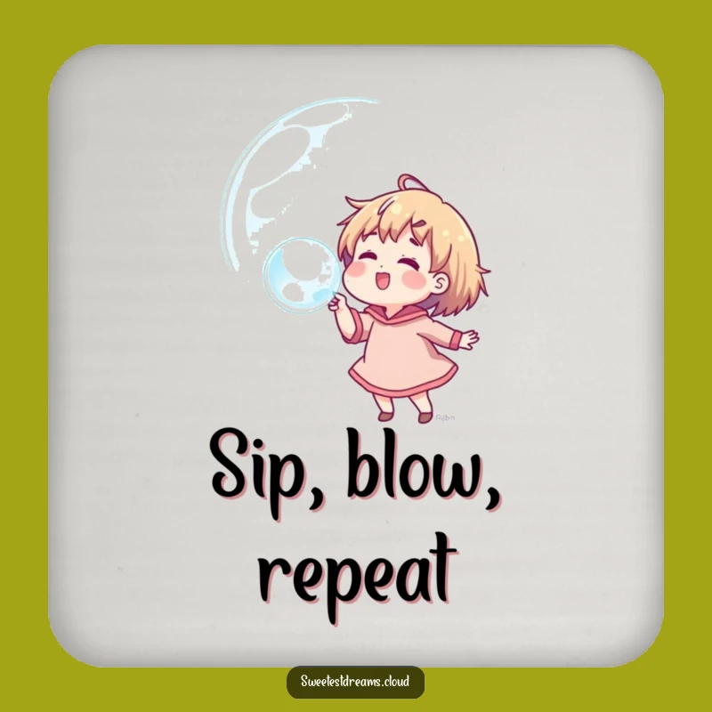 Funny Dream Bubble Coasters: Protect Surfaces with Dreams, Set of Funny Gifts