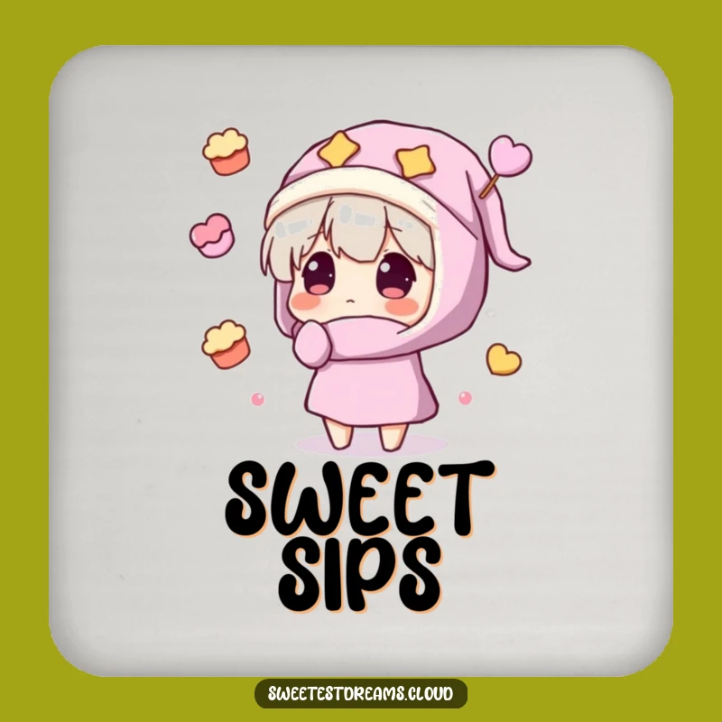 Funny Sweet Dreams Coaster: Protect Surfaces, A Whimsical Funny Gift