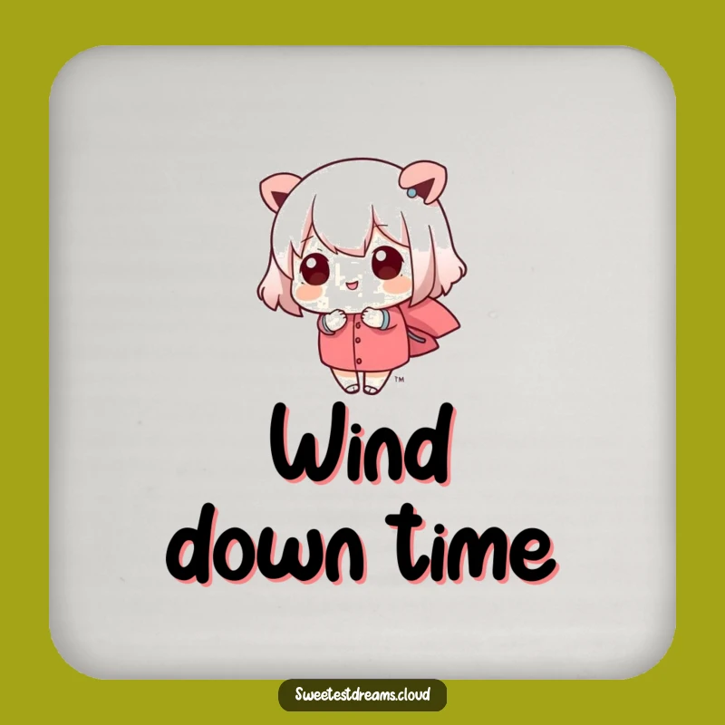 Funny Kawaii Breeze Coaster: Cute Gentle Drink Protector, Perfect Gift