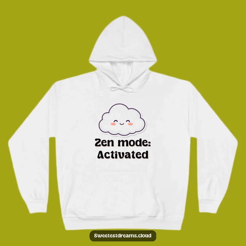 Funny Happy Cloud Hoodie - Cozy & Comfy Sweatshirt, Super Funny Gift
