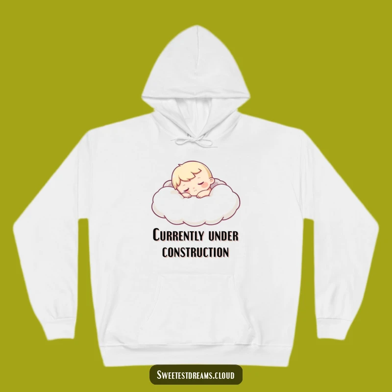 Funny Sleepy Character Hoodie: Cloud Snuggles, Ultimate Cozy Funny Gift