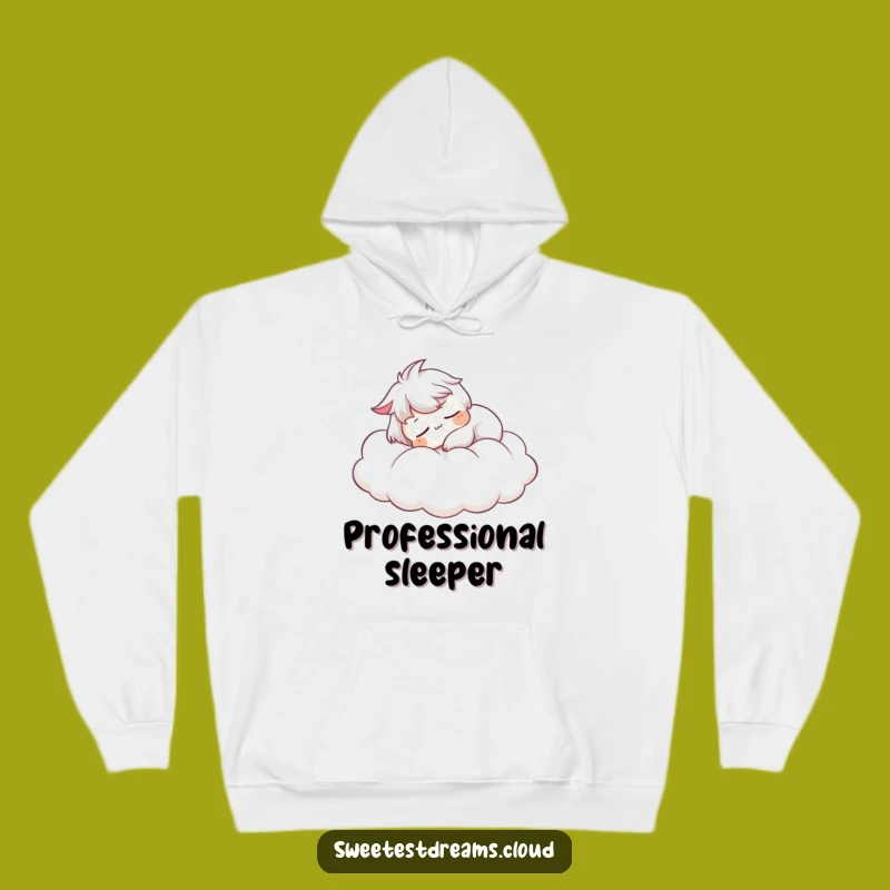 Cozy Funny Sleeping Cloud Hoodie: Warm Serene Character Design, Great Funny Gift