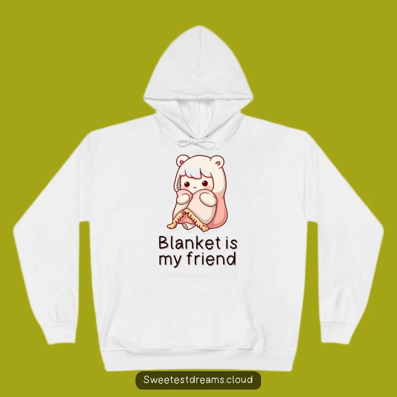 Supreme Cozy Funny Kawaii Character Hoodie: Warm Blanket Comfort