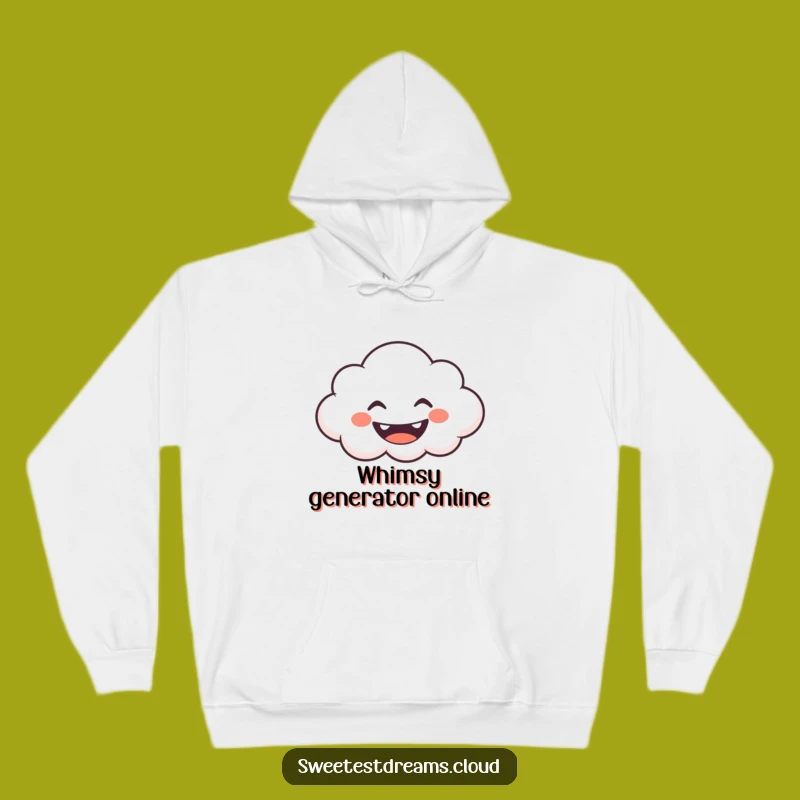 Funny Grinning Cloud Hoodie: Cozy Up with Whimsy, Ultimate Funny Gift for Comfort