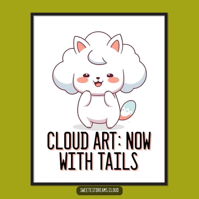 Free Printable Wall Art: Cloud Animal Shapes Fun Downloadable Art for Walls