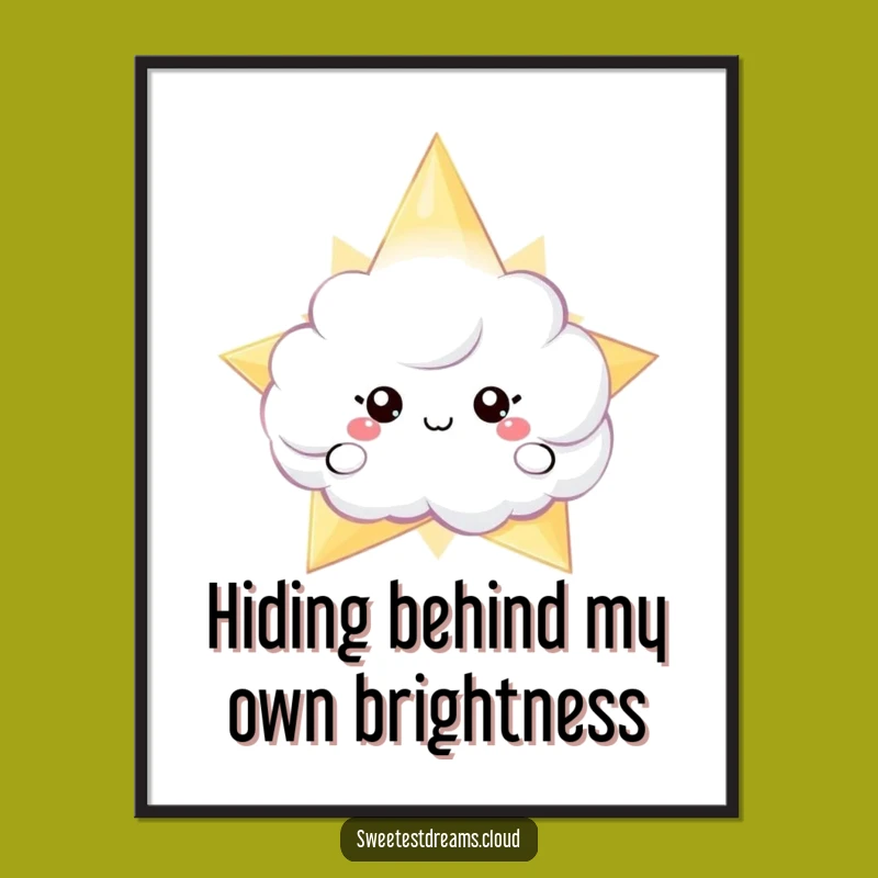 Free Printable Wall Art: Starry Cloud Wonder for Magical, Whimsical Home Decor Download