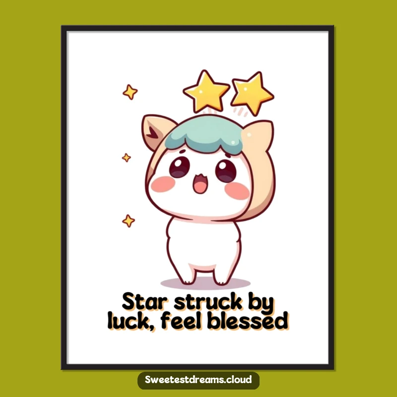 Surprise Starfall Wall Art: Free Printable Kawaii Shooting Star Decor