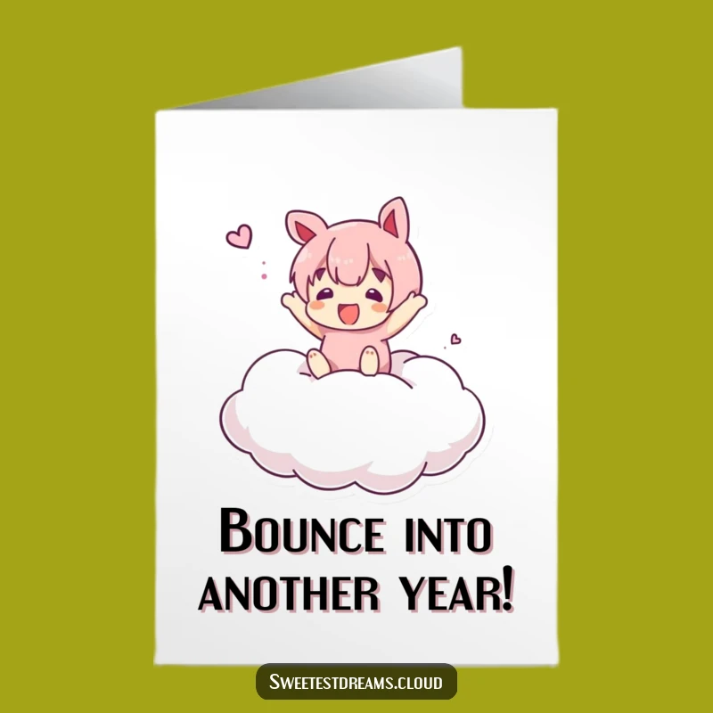 Cloud Bouncer Birthday Card Free Printable: Funny Downloadable Joy for a Bouncy Celebration