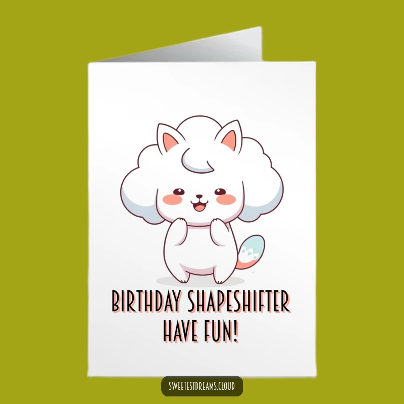 Free Printable Birthday Card: Cloud Animal Shapes for a Fun Birthday Gift