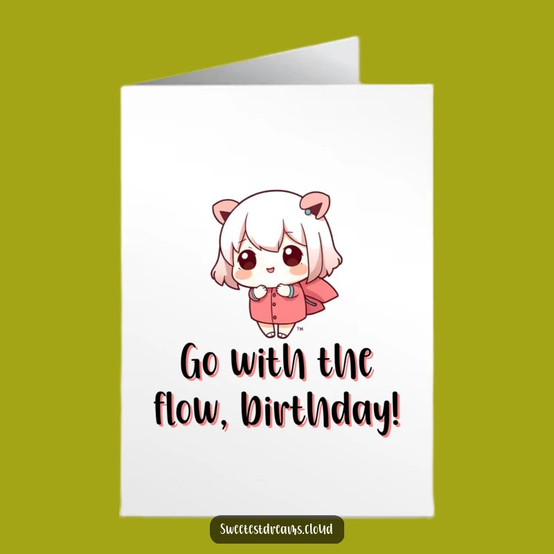 Free Printable Kawaii Breeze Birthday Card: Funny Downloadable Gift for Lighthearted Fun