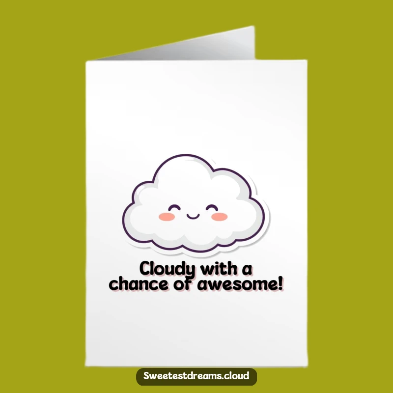 Free Printable Congrats Card: Blissful Cloud Cheer, Funny Achievement Downloadable!