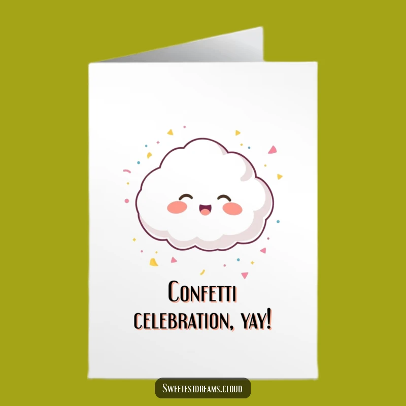 Free Printable Congrats Card: Giggling Cloud Celebration, Funny Achievement Downloadable!