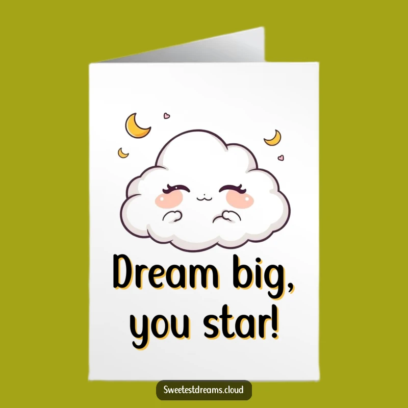 Free Printable Congrats Card: Dreamy Cloud Success for a Funny Downloadable Gift