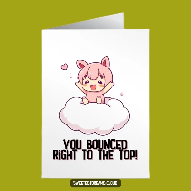 Cloud Nine Congrats Card Free Printable: Celebrate Big with Funny, Bouncy Downloadable Joy