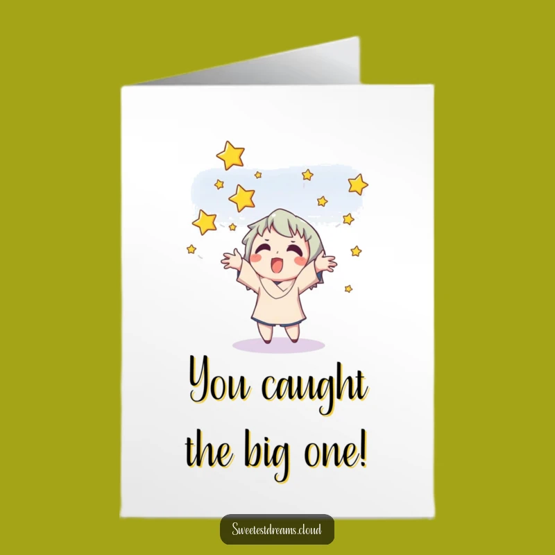 Free Printable Congrats Card: Funny Star Catcher, Downloadable & Print at Home Success Gift