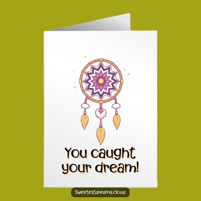 Free Printable Congratulations Card: Whimsical Dream Catcher Funny Downloadable Gift