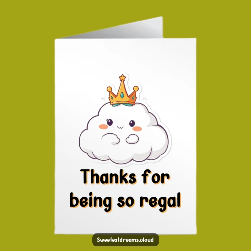 Free Printable Cloud Thank You Card: Majestic Thanks, Elegant Downloadable Gift