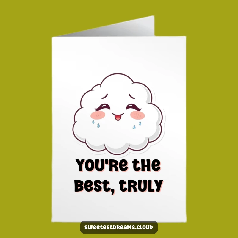 Free Printable Thank You Card: Giggling Cloud Shares Tears of Joyful Thanks