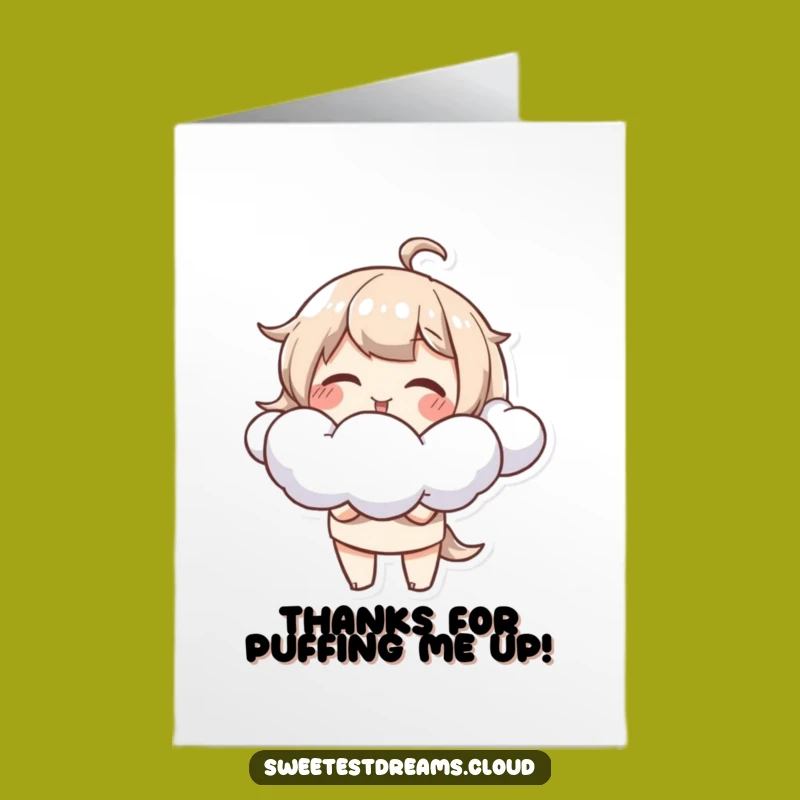 Funny Free Printable Thank You Card: Giggling Cloud Blower Surprise, Print at Home