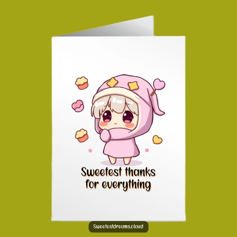 Thanks for the Treats Card Free Printable: Funny Downloadable Gift for Sweet Gratitude