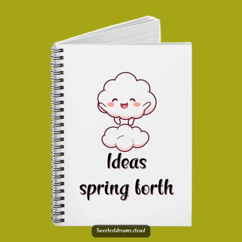 Funny Cloud Bouncing Notebook: Jot Down Joyful Ideas