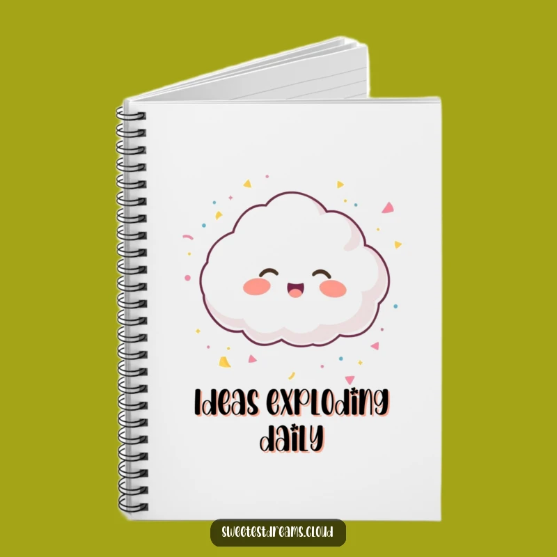 Funny Giggling Cloud Notebook - Jot Down Party Plans, Perfect Funny Gift