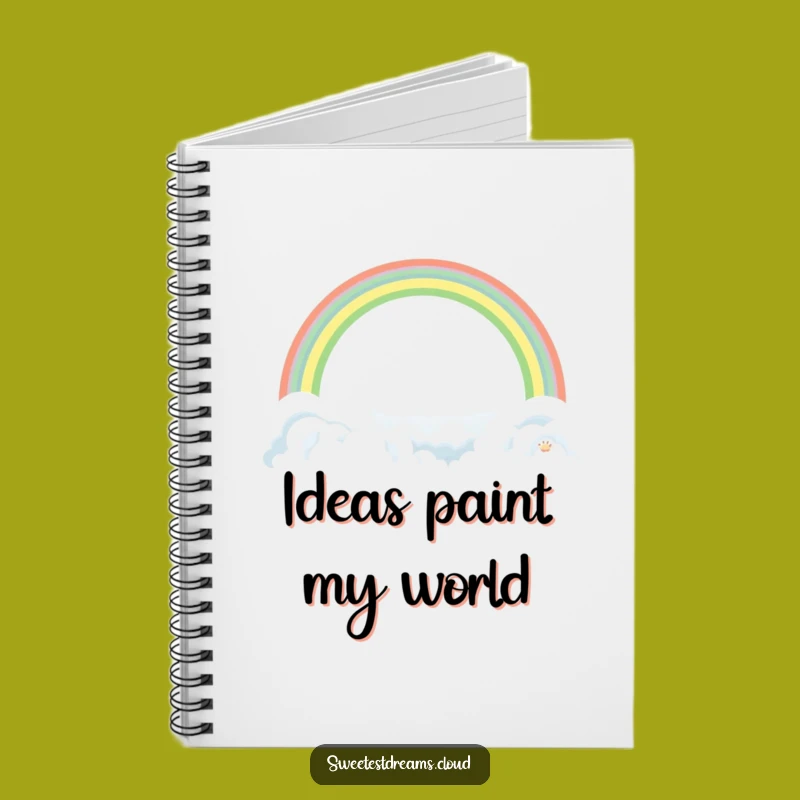 Funny Rainbow Cloud Notebook: Gentle Arch Journal, Hopeful Gift