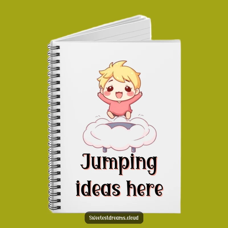 Funny Bouncing Cloud Notebook: Joyful Character Journal, Perfect Funny Gift