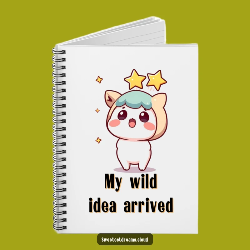 Funny Kawaii Star Surprise Notebook: Shocked Character Journal for Ideas