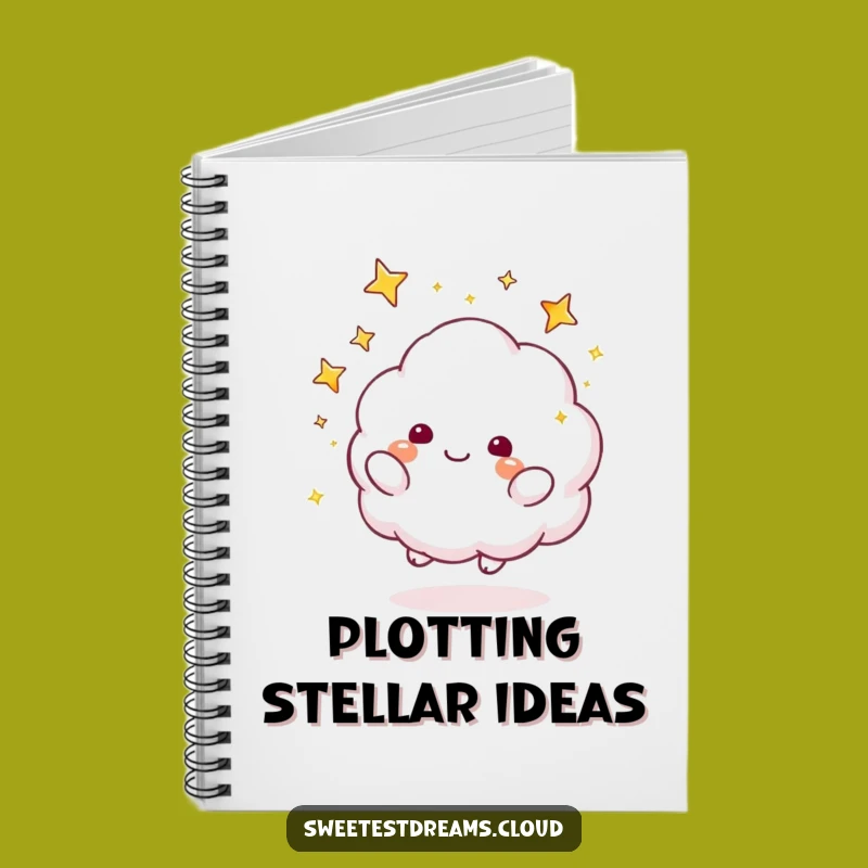 Funny Cloud Stars Notebook: Jot Down Dreams with Sparkly Clouds, Perfect Funny Gift