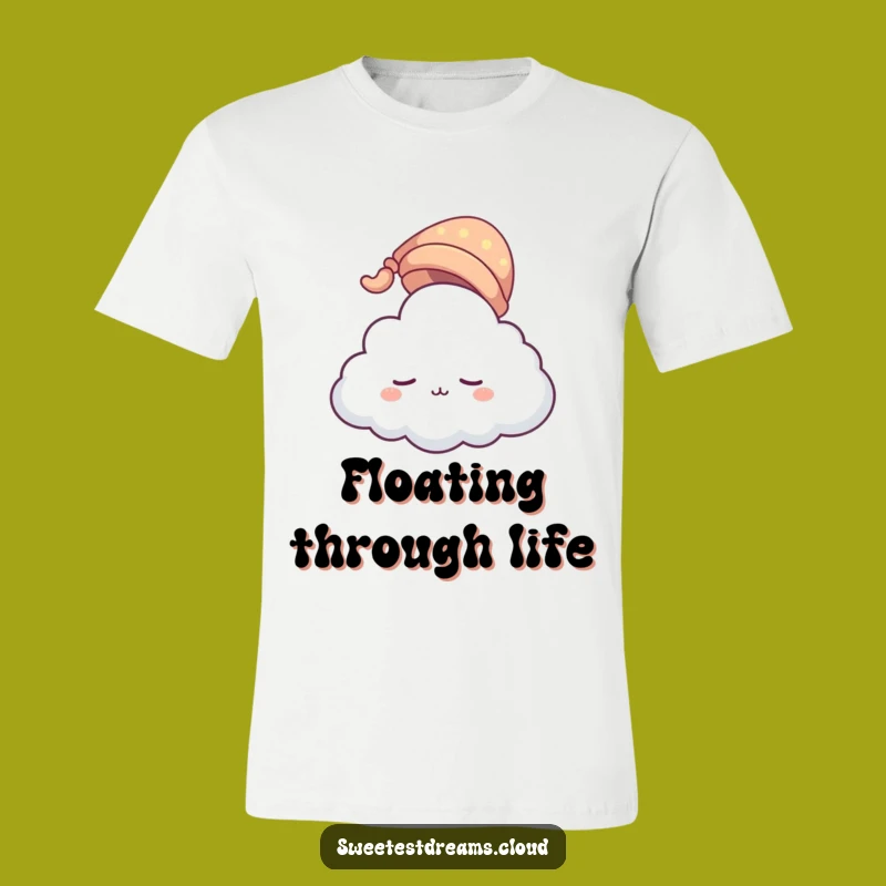 Funny Sleeping Cloud T-Shirt: Cozy Gift for Gentle Dreamers