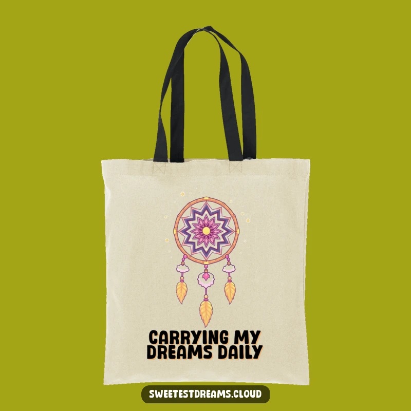 Funny Dream Catcher Tote Bag: Whimsical Stardust & Cloud Style, Gift Bag